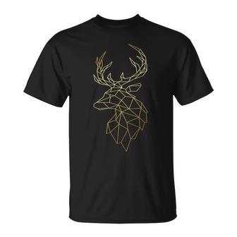 Hirsch Geometrische Polygonale Abstrakte Kunst T-Shirt - Geschenkecke