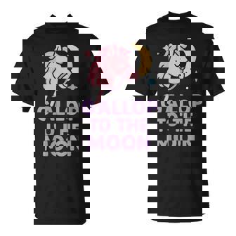 Hobby Horse Gallop To The Moon T-Shirt - Monsterry