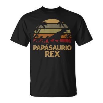 Hombre Papá Divertido Día Del Padre Papásaurio Rex Dino In Mangas Camiseta unisex - Regaloses