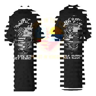 Home In The USA Heart In Venezuela Venezuelan America Tank Top T-Shirt | Mazezy