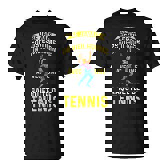 Homme Avec Une Raquette De Tennis Drôle Joueur De Tennis T-Shirt - Cadeauxyz
