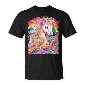 Horse Colorful Rainbow Vibrant Graphic T-Shirt | Mazezy