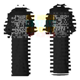 My Horse And I Talk About You Retro Men Women Horse Lovers T-Shirt | Mazezy