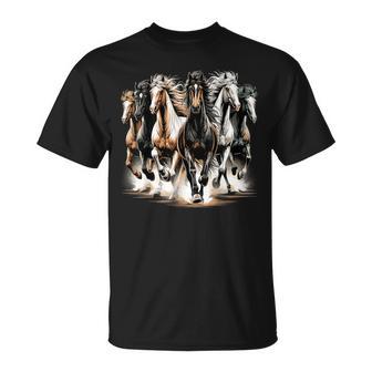 Horses Riding Cute Horse Lover T-Shirt - Thegiftio UK