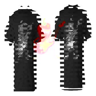 Hot Paprika Strumming Electric Guitar Beats T-Shirt | Mazezy