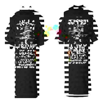 Too Hot For Ugly Astronaut Christmas Holding Earth Santa Hat T-Shirt | Mazezy