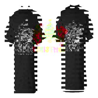 Howdy Christmas Western Cowboy Boot Tree Country Christmas T-Shirt | Mazezy