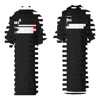 Hpが残りわずか 体力がない 限界 おもしろ ユーモア ゲーム Hpバー 黒 他カラー メンズ レディース 大きいサイズ Tシャツ - Kawaiitshirt