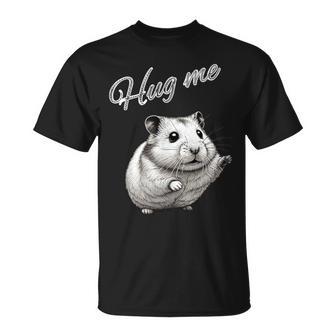 Hug Me ジャンガリアンハムスター アートデザイン 可愛い おしゃれ 動物 齧歯類 Tシャツ - Kawaiitshirt