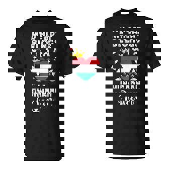 Hungarian Queen Hungarian Wife Girlfriend Hungary Flag T-Shirt | Mazezy