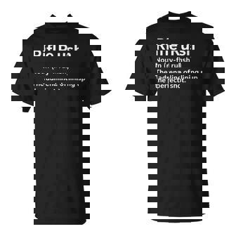 Hunting Definition Outdoor Season Hunter Rifle Rush T-Shirt | Mazezy