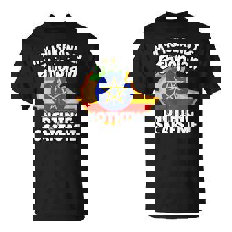 My Husband Is Ethiopian Ethiopia Flag For Wife T-Shirt | Mazezy