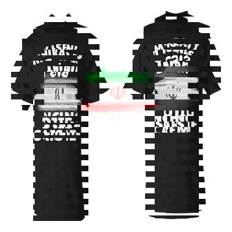 My Husband Is Iranian Iran Flag For Wife T-Shirt | Mazezy