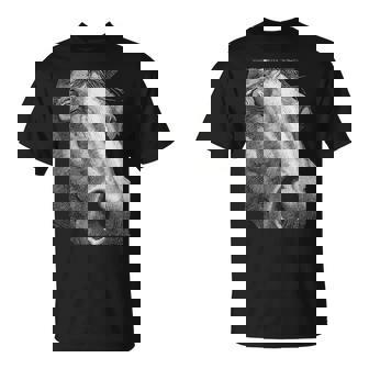 Hypnotic Horse Weird Eyes Weirdcore Horror Spooky Halloween T-Shirt | Mazezy