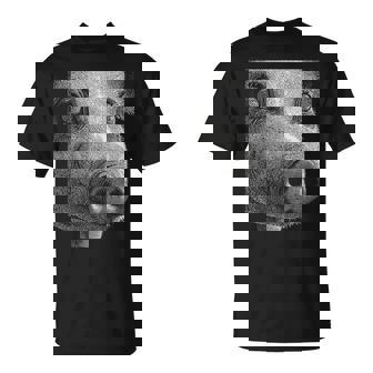 Hypnotic Pig Weird Eyes Horror Weirdcore Spooky Halloween T-Shirt | Mazezy