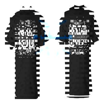 Hyvää Joulua Merry Christmas Finland Flag Finnish Holiday T-Shirt | Mazezy