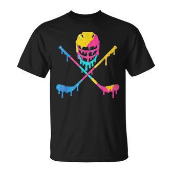 Ice Hockey Drip Ice Cream Graphic T-Shirt - Thegiftio UK
