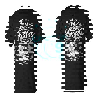 Ice Skating Into 9 Ice Skating 9th Birthday Figure Skating T-Shirt | Mazezy