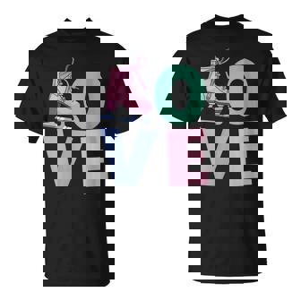 Ice Skating Love Cute Figure Skater Girls Woman T-Shirt | Mazezy