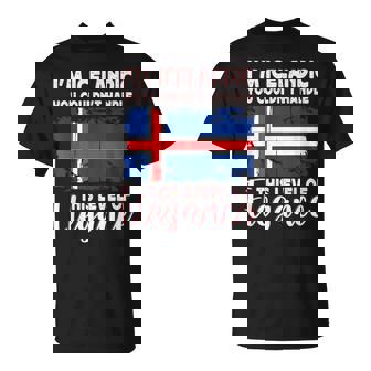 Iceland Flag Proud Elegant Icelandic Boyfriend Girlfriend T-Shirt | Mazezy