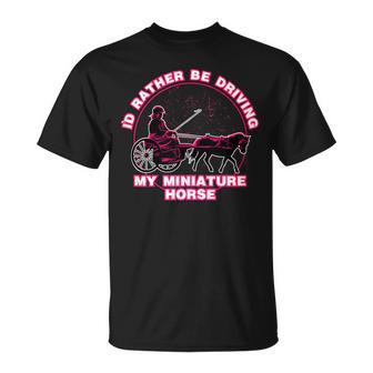 I'd Rather Be Driving My Miniature Horse Tank Top T-Shirt - Monsterry