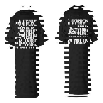 I'd Rather Be Riding My Mini Bike Mini Dirt Bike Lover T-Shirt - Thegiftio