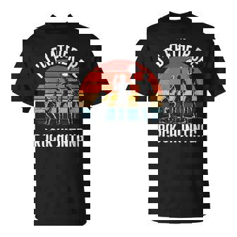 I'd Rather Be Rock Collecting Season Geologist Minerals T-Shirt | Mazezy