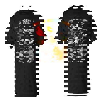 How To Identify Birds Squirrel Birdwatcher Birder Zookeeper T-Shirt | Seseable FR