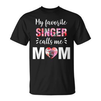 Il Mio Cantante Preferito Mi Chiama La Festa Della Mamma Maglietta - Novitaregali