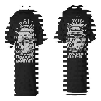 I'Ll Be In The Basement Drums Lover Drummers Drumming T-Shirt | Mazezy