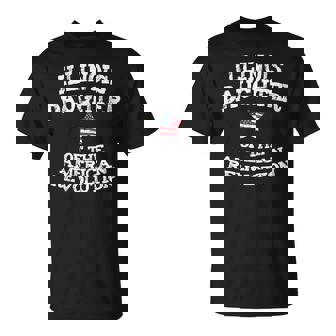 Illinois Daughter Direct Descendant American Revolution USA T-Shirt | Mazezy