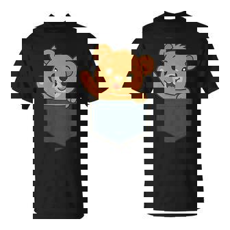 Illustration De Poche Avec Motif Ours En Peluche T-Shirt - Cadeauxyz