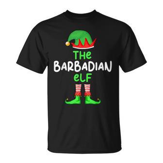I'm The Barbadian Elf Barbados Christmas Pajama T-Shirt | Mazezy