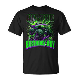 I'm The Birthday Boy Monster Truck Family Matching Party T-Shirt - Thegiftio UK