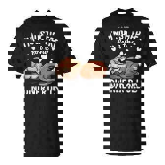 I'm Just Here For The Dinner Rolls Cute Thanksgiving Turkey T-Shirt | Mazezy