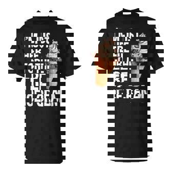 I'm Just Here For The Free Ice Cream Cruise 2025 T-Shirt - Thegiftio