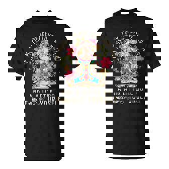 I'm Mostly Peace Love And Light & Little Go F Yourself Yoga T-Shirt - Thegiftio