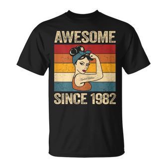 Impresionanteince 1982 Regalos Fantástico Desde 1982 Es Camiseta unisex - Regaloses