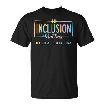 Inclusion Matters Autism Awareness Month Sped Neurodiversity T-Shirt - Thegiftio UK