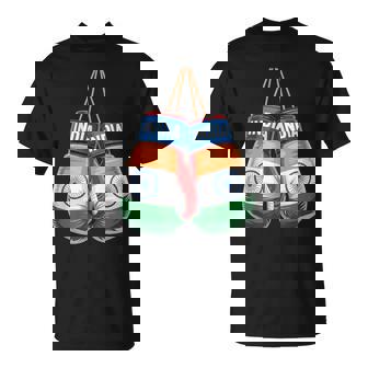 India Flag Boxing Gloves Boxer Indian Patriotism T-Shirt | Mazezy