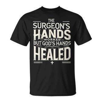 Inspirational Christian Faith Religious Surgery Recovery Men T-Shirt - Monsterry