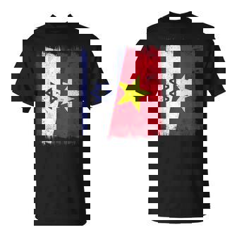 Israel Vietnam Half Flag Israeli Vietnamese History T-Shirt | Mazezy