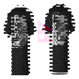 It's In My Dna ネパール ネパール国旗 指紋 Tシャツ - Kawaiitshirt