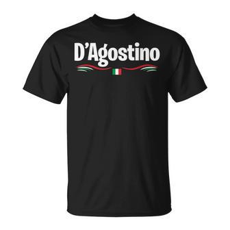 Italien Flagge Geburtsname Italienisch D'agostino T-Shirt - Geschenkecke