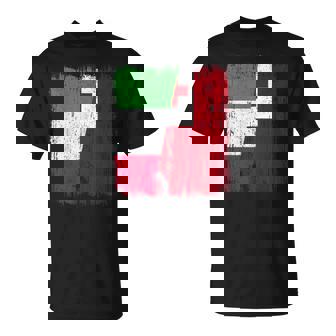 Italy Tonga Half Flag Italian Tongan Heritage T-Shirt | Mazezy
