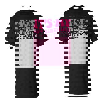 It's My 10Th Birthday Girl Party Sign My Groovy Pink T-Shirt - Thegiftio