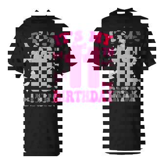 It's My 11Th Birthday Girl Coquette Bow 11 Year Old Party T-Shirt - Monsterry