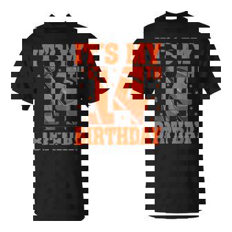 It's My 14th Birthday Basketball Player 14 Years Old T-Shirt | Mazezy