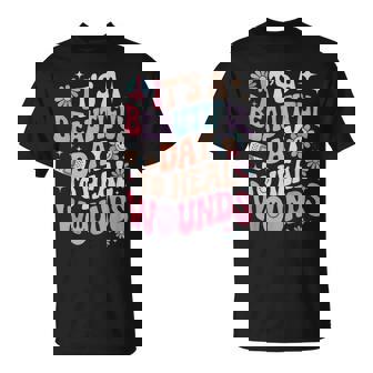 Its A Beautiful Day To Heal Wounds Retro Wound Care Nurse Os T-Shirt | Seseable UK