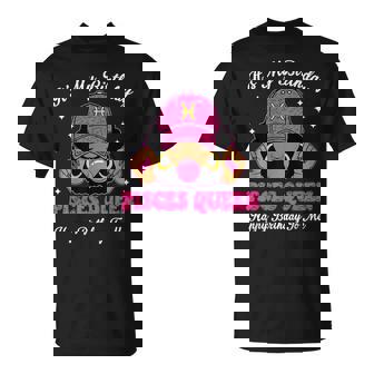 It's My Birthday Pisces Queen Happy Birthday To Me Afro Girl T-Shirt - Thegiftio